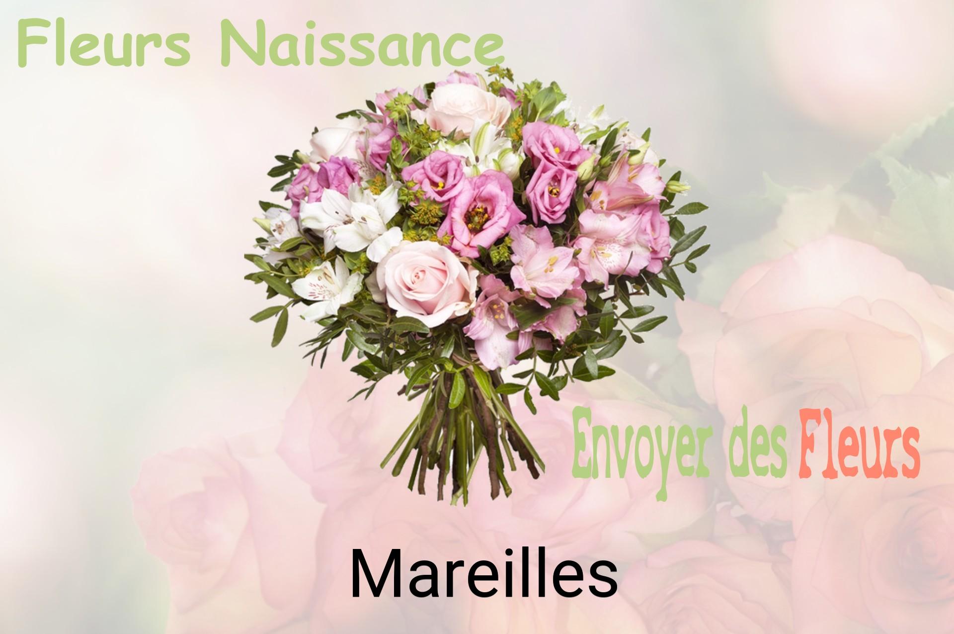 Bouquet de fleurs de naissance livré à Mareilles